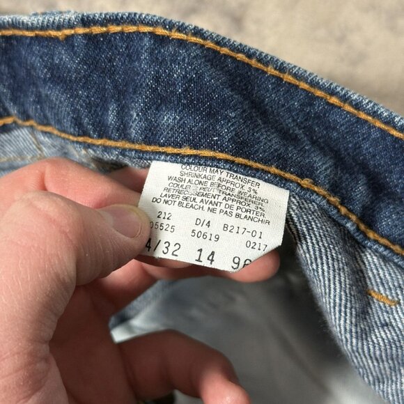 Y2K Levi's 619 Orange tab Denim Baggy Jeans Pants - Picture 4 of 6